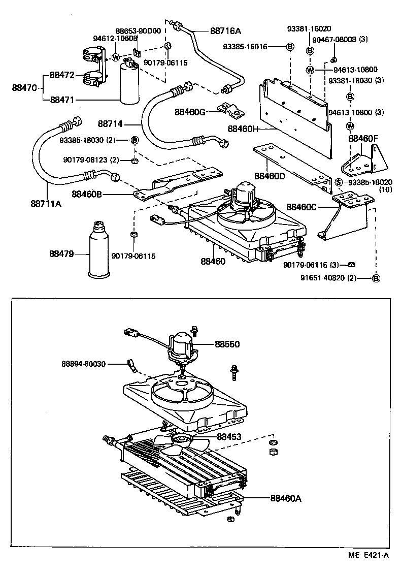 88409-90D01 BRACKET, COOLER CONDENSER, NO.2 product image