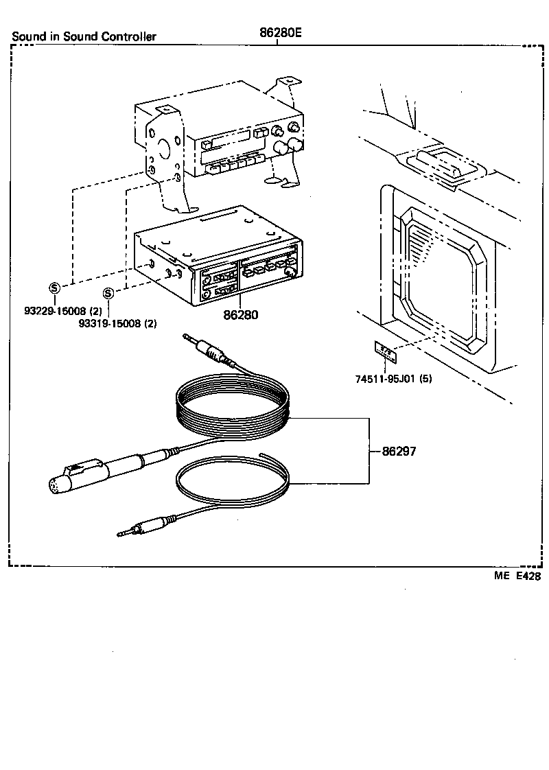 86202-95J03 WIRE, STEREO COMPONENT, NO.1 product image