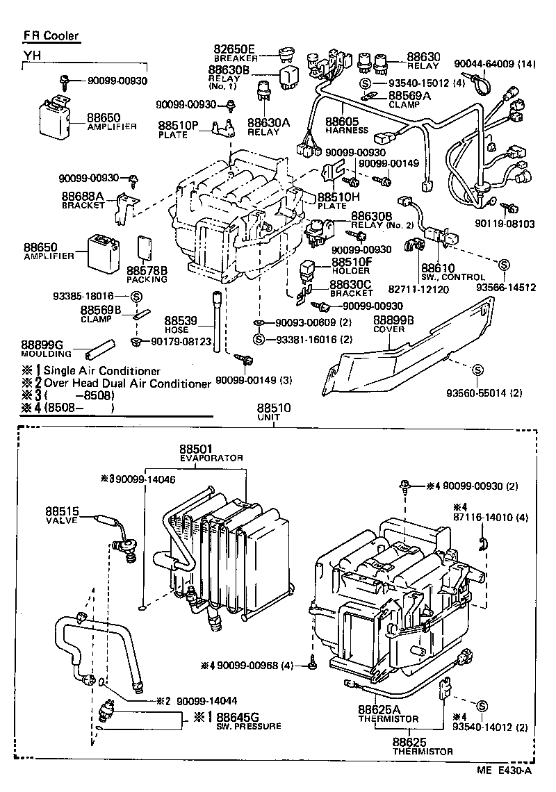 88536-90C04 BRACKET, COOLING UNIT, NO.2 product image