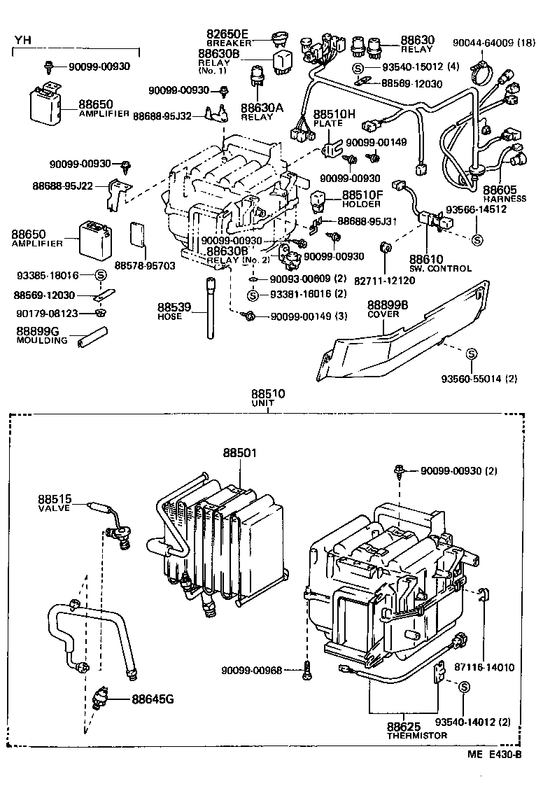 88536-95C03 BRACKET, COOLING UNIT, NO.3 product image