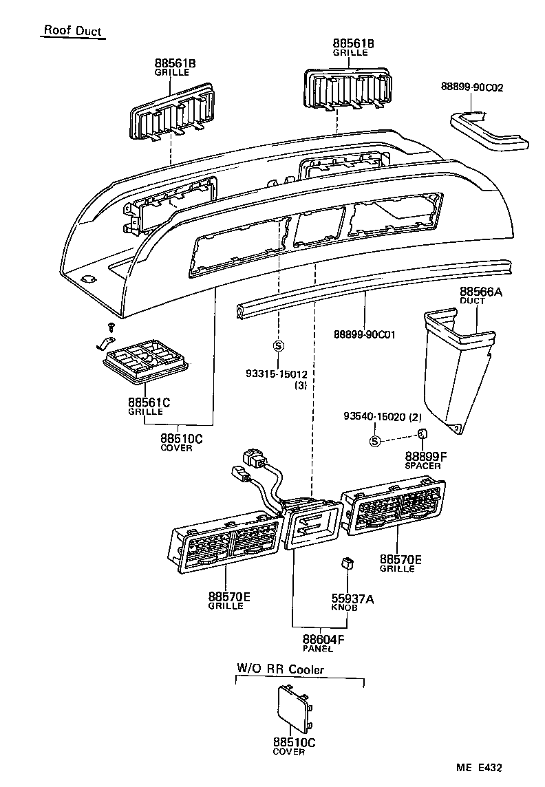 55907-95J01 CABLE SUB-ASSY, TEMPERATURE DAMPER CONTROL product image