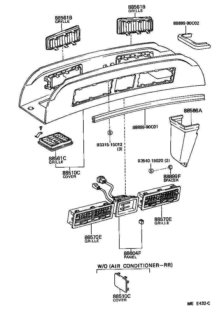58703-95J00 COVER, HEATER DUCT HOLE product image