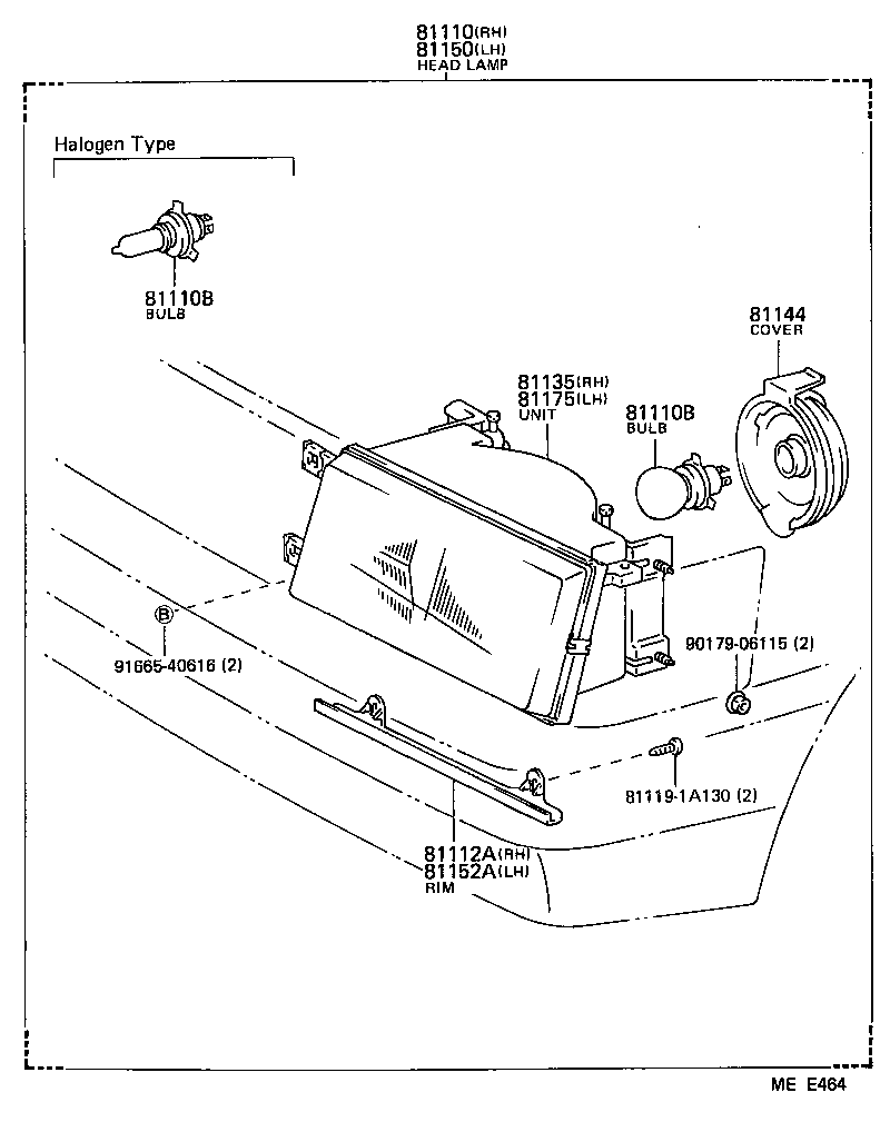 81110-80331 HEADLAMP ASSY, RH product image
