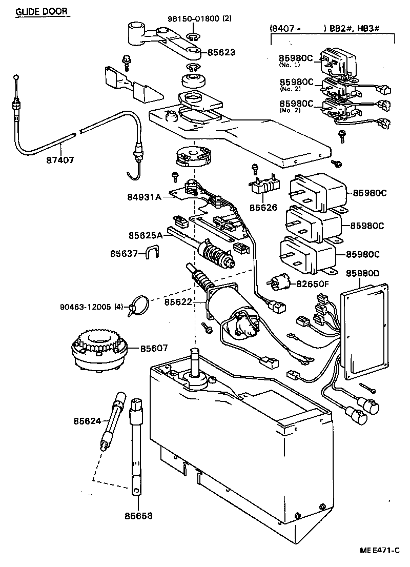 85620-90B10 MOTOR ASSY, AUTOMATIC DOOR REGULATOR product image