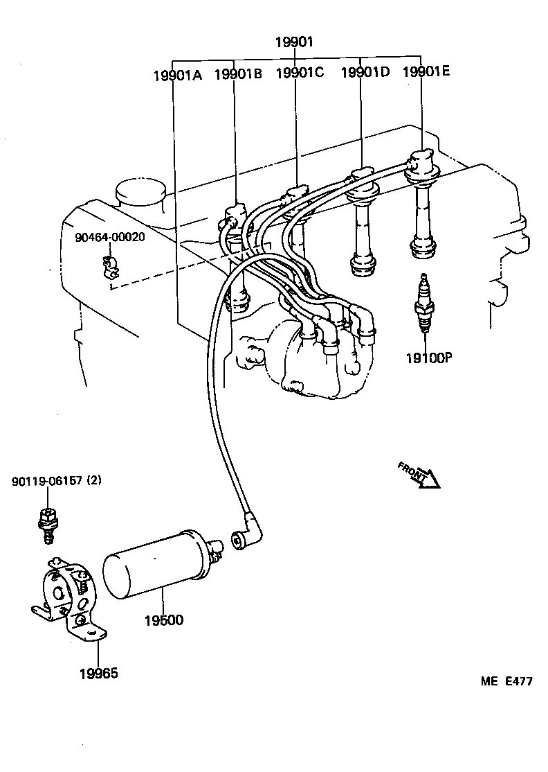 19850-64010 PLUG ASSY, GLOW product image