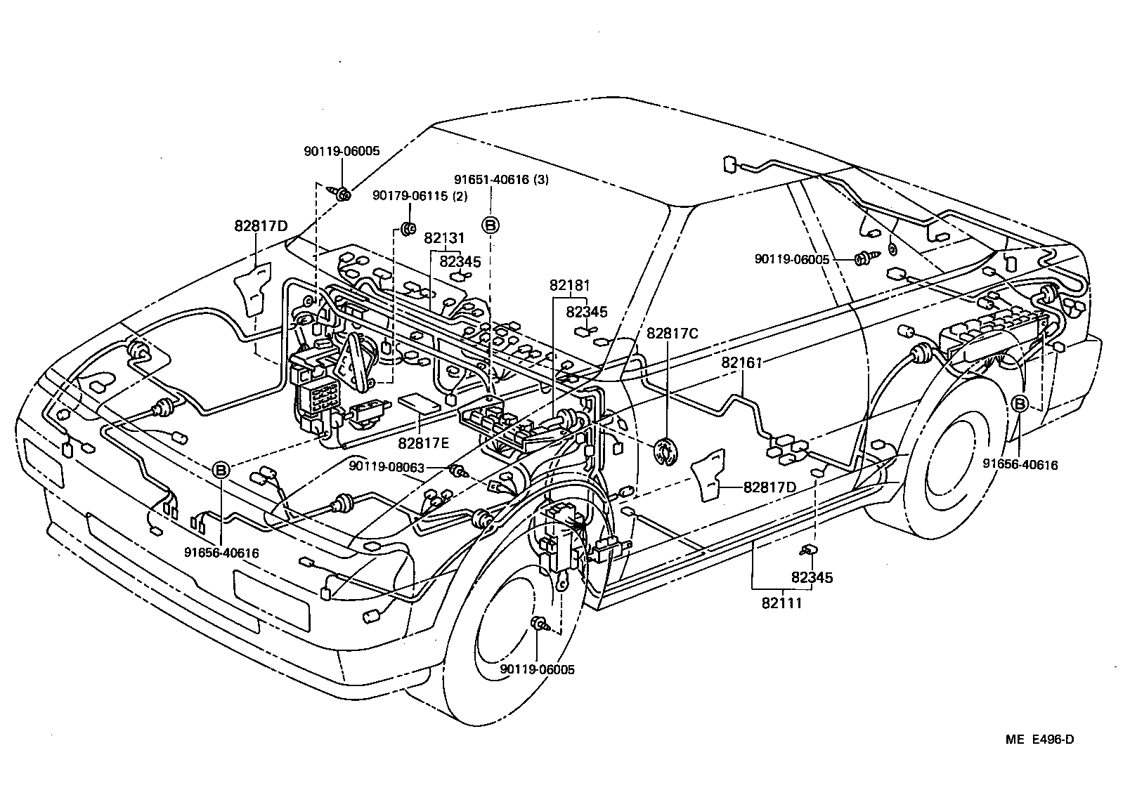 82121-17110 WIRE, ENGINE product image
