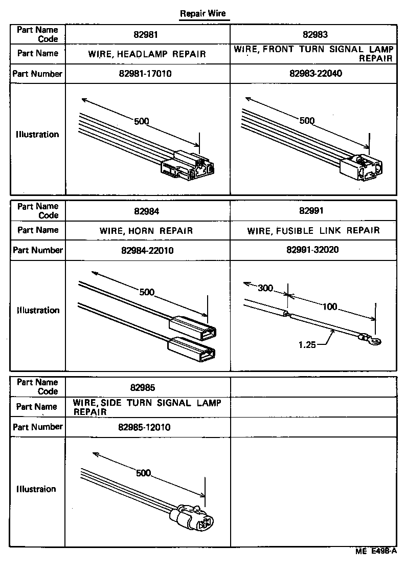82121-17110 WIRE, ENGINE product image