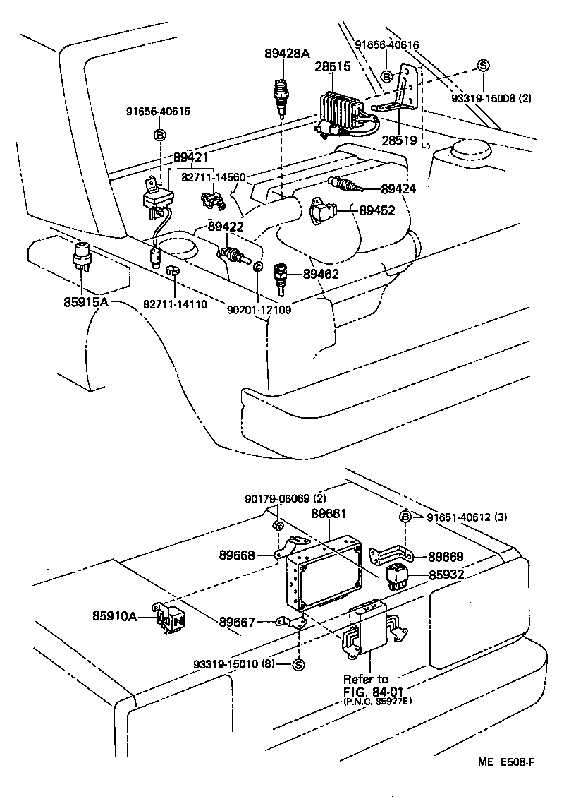 89661-17220 COMPUTER, ENGINE CONTROL product image