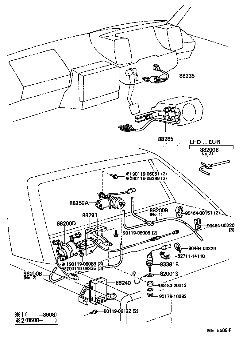 88283-17040 HOSE, CRUISE CONTROL VACUUM product image
