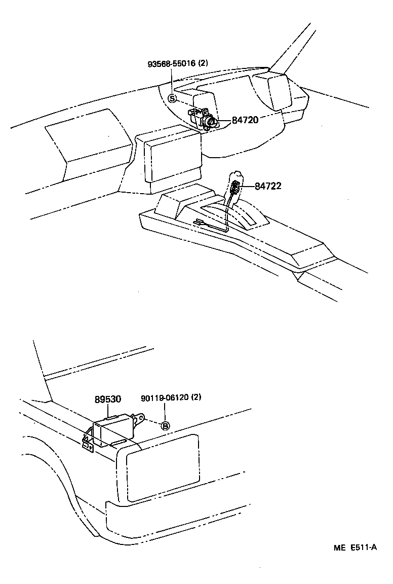 84720-17010 SWITCH ASSY, PATTERN SELECT product image