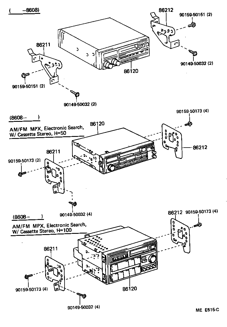 86120-22650 RECEIVER ASSY, RADIO product image