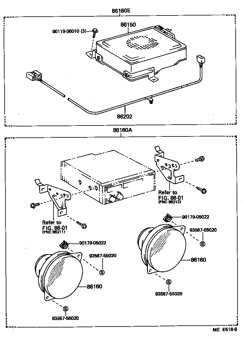 86150-17010 SPEAKER ASSY, W/BOX, NO.1 product image