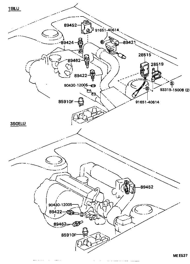 89452-20060 SENSOR, THROTTLE POSITION (FOR E.F.I.) product image