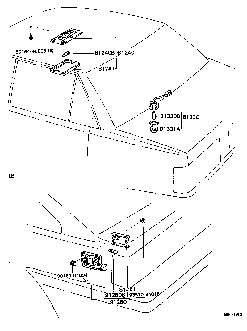 81870-32010 LAMP ASSY, KEY CYLINDER product image