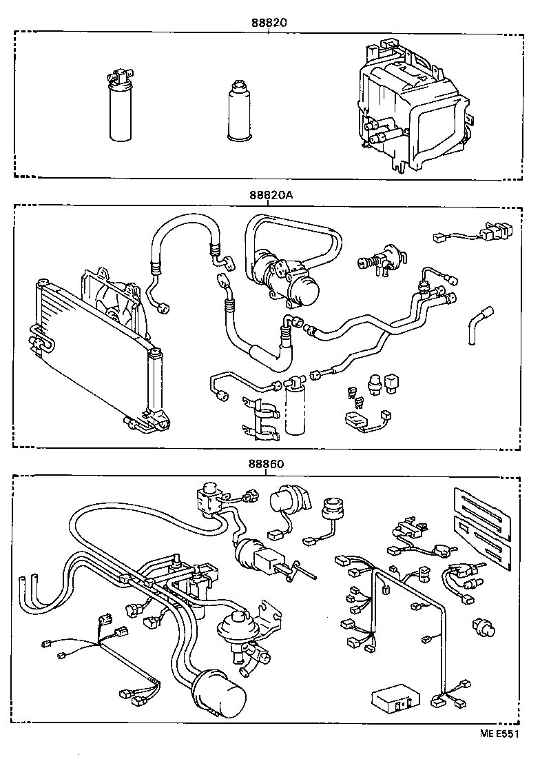 88830-32060 AIR CONDITIONER & ACCESSORY SUB-ASSY, NO.2 product image
