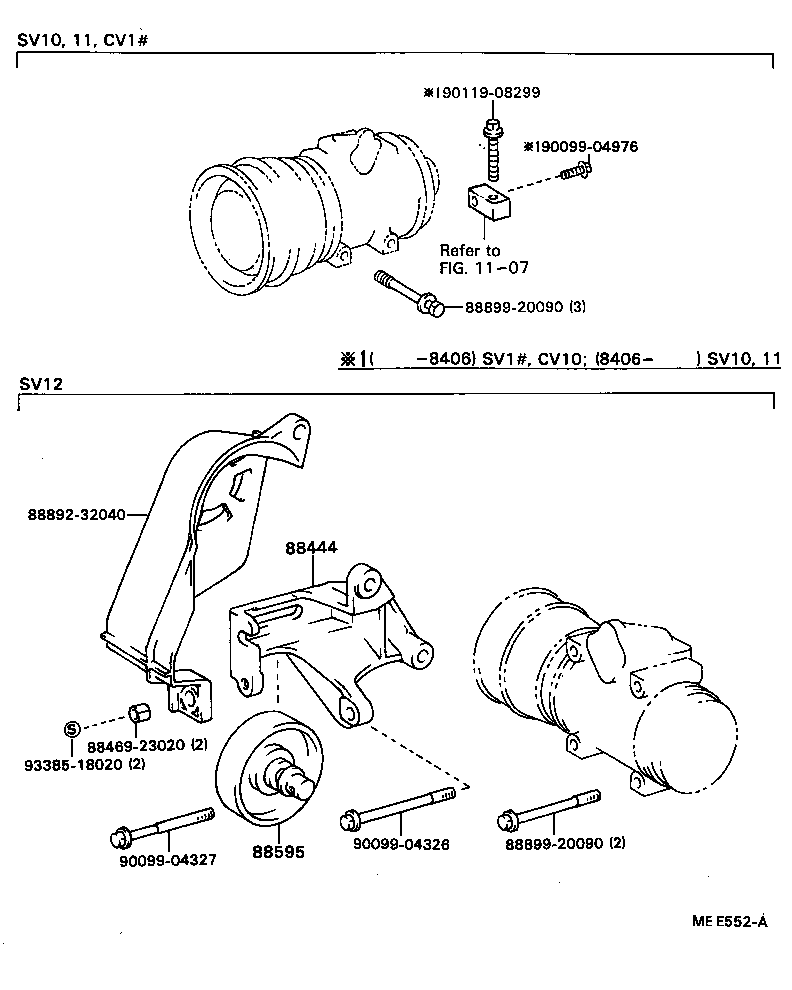 88444-32020 BRACKET, IDLE PULLEY product image