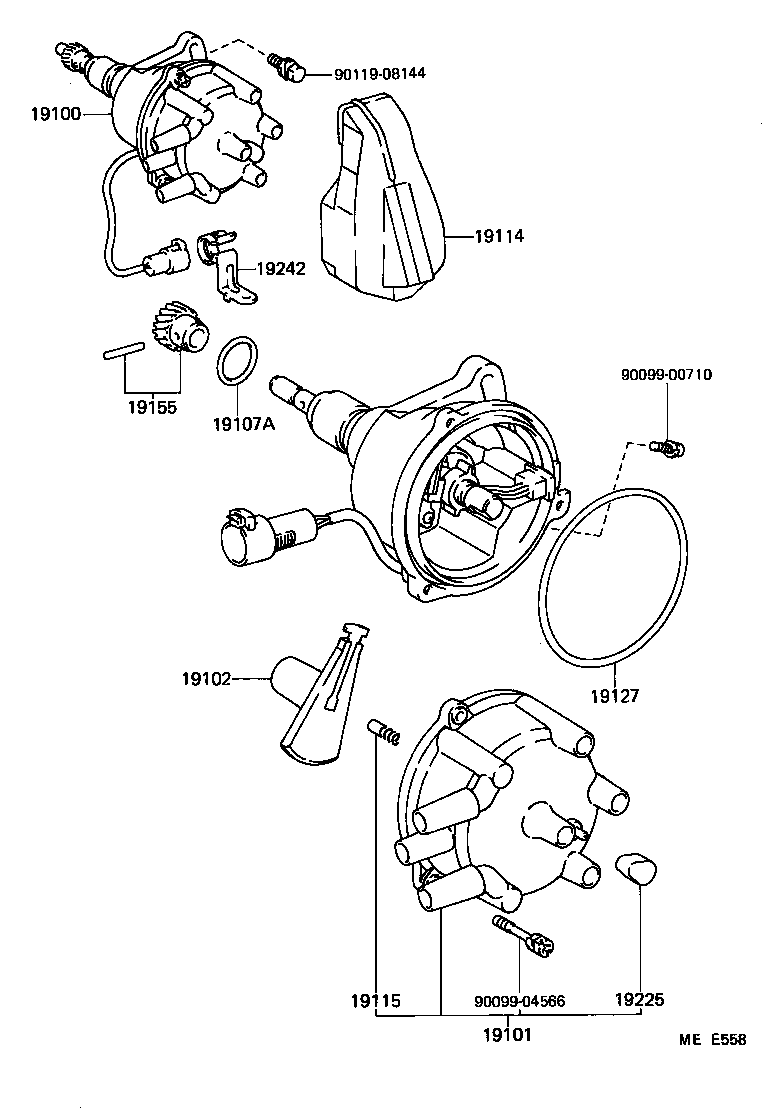 19114-35010 COVER, WATER PROOF(FOR DISTRIBUTOR) product image