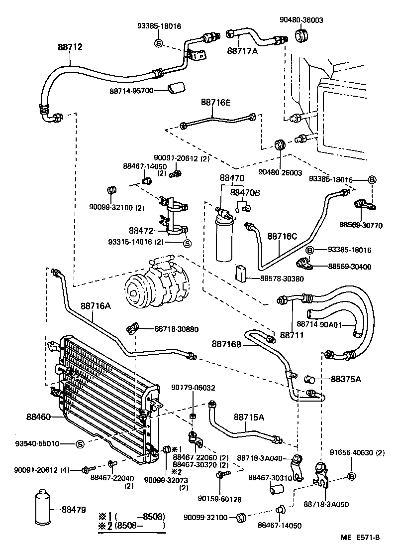 88460-30530 CONDENSER ASSY, COOLER product image