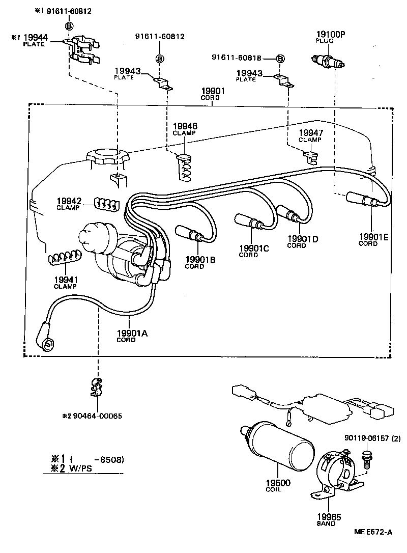 19968-31010 BRACKET, IGNITION COIL product image