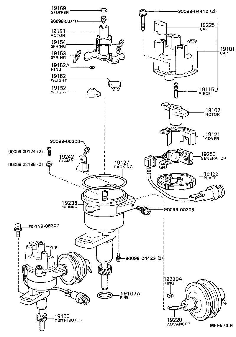 19133-35170 CONDENSER, DISTRIBUTOR product image
