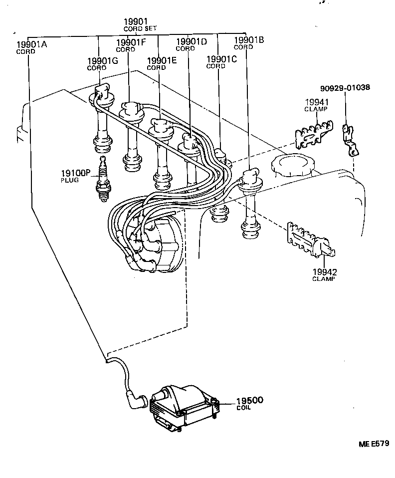 19850-54071 PLUG ASSY, GLOW product image