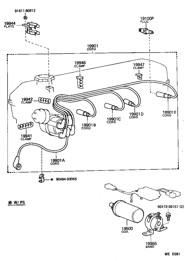 19944-35010 PLATE, RESISTIVE CORD CLAMP SUPPORT, NO.2 product image