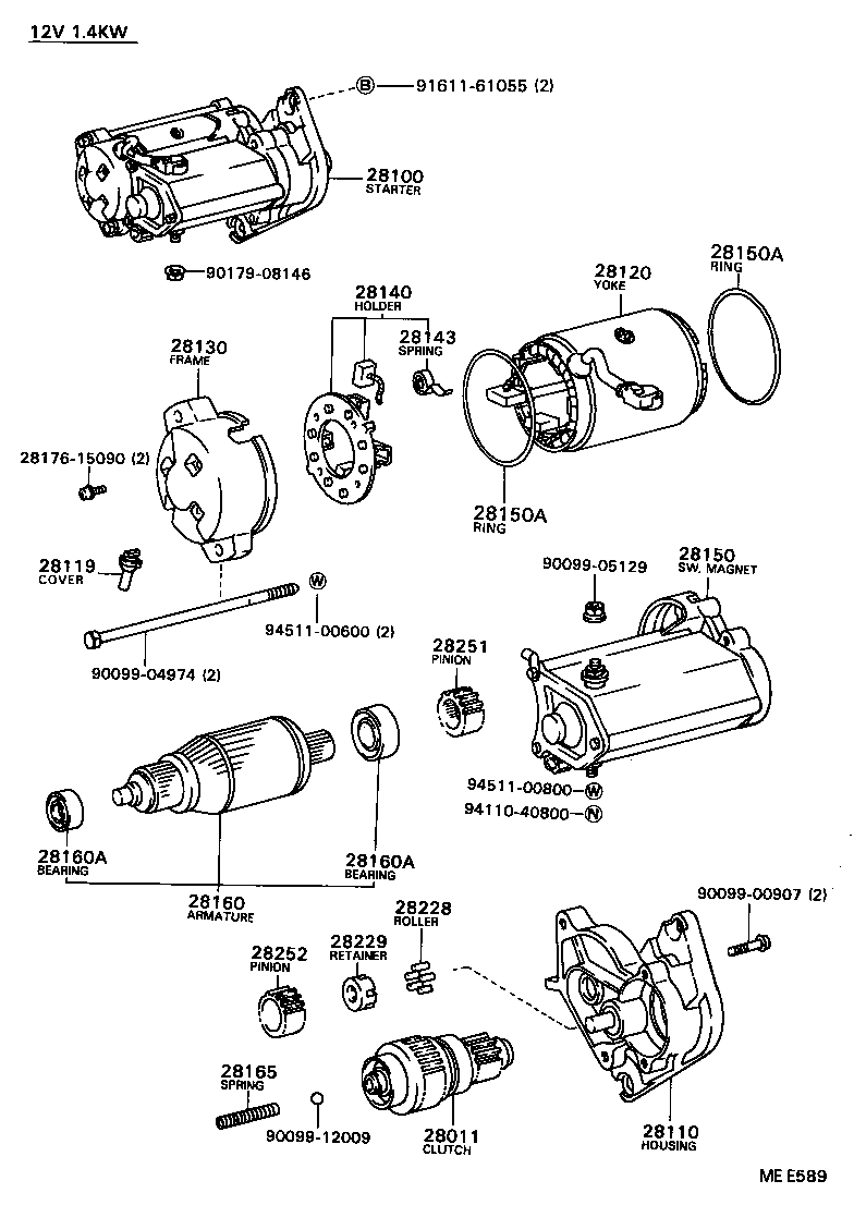 28110-72070 HOUSING ASSY, STARTER DRIVE product image