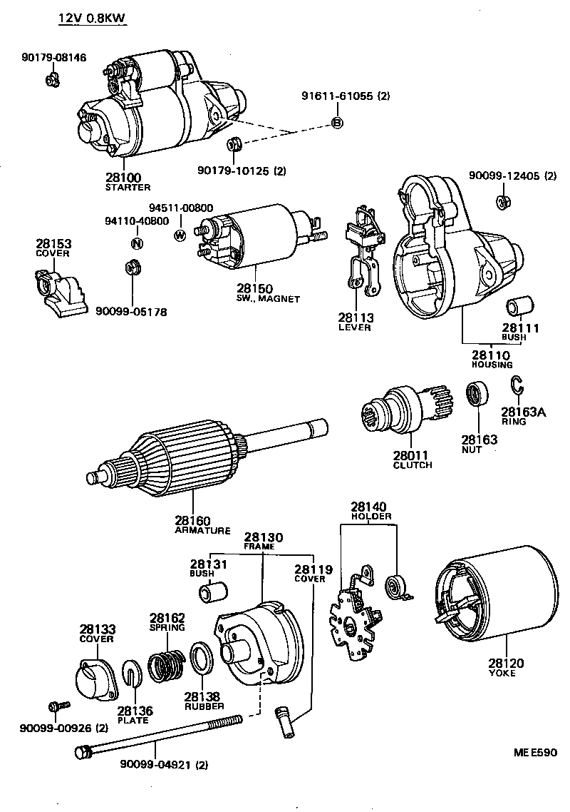 28110-72070 HOUSING ASSY, STARTER DRIVE product image