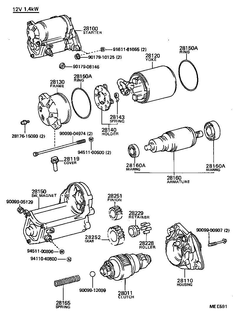 28110-72060 HOUSING ASSY, STARTER DRIVE product image