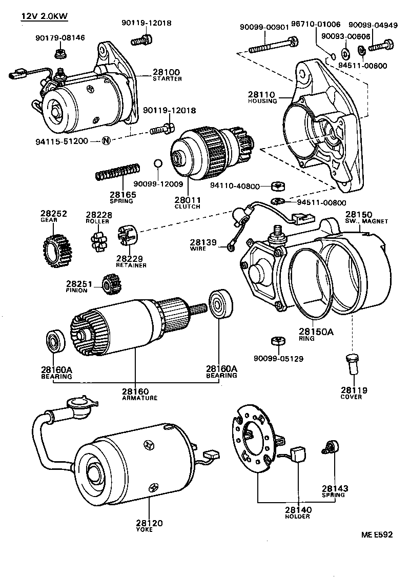 28110-72060 HOUSING ASSY, STARTER DRIVE product image