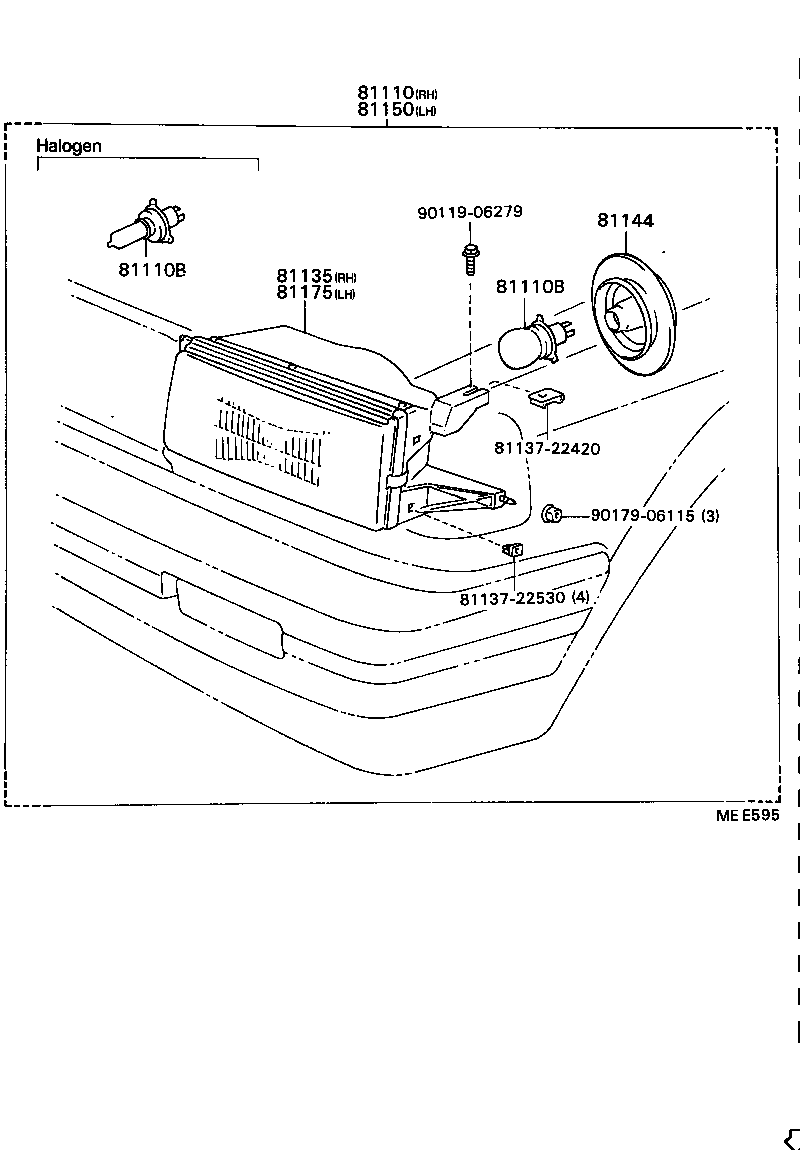 81110-80418 HEADLAMP ASSY, RH product image