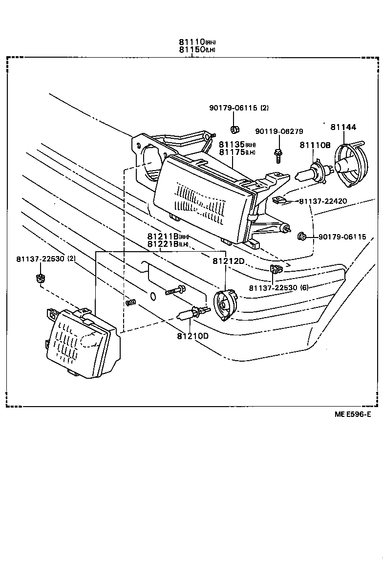 81110-80418 HEADLAMP ASSY, RH product image
