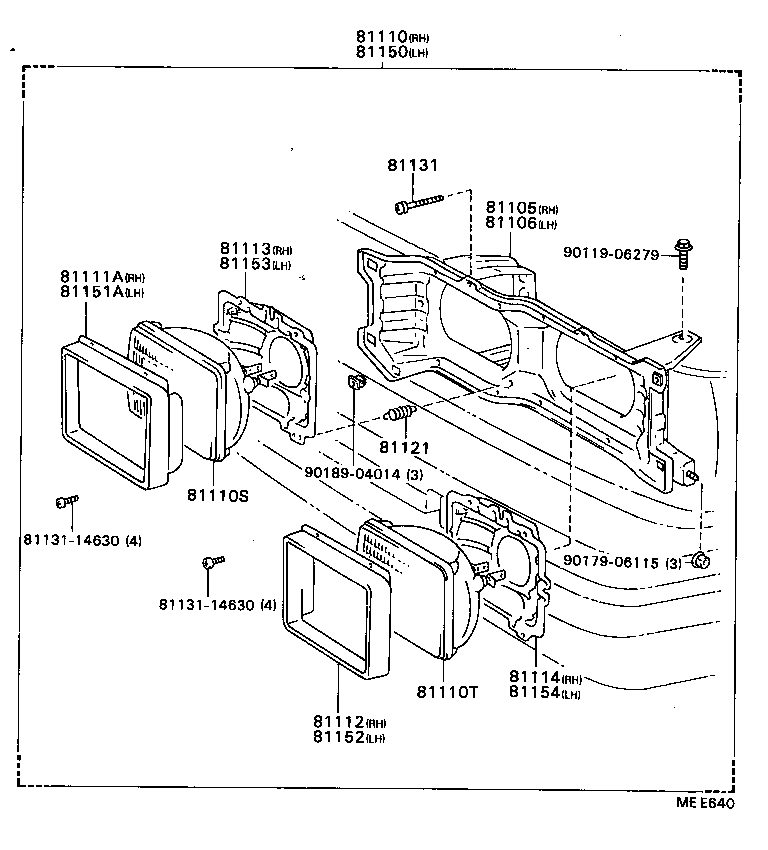 81175-22470 UNIT ASSY, HEADLAMP, LH product image