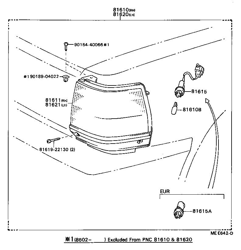 81610-29435 LAMP ASSY, PARKING & CLEARANCE, RH product image
