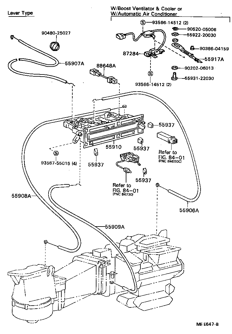 55085-22150 DUCT, AIR, SIDE NO.1 RH product image