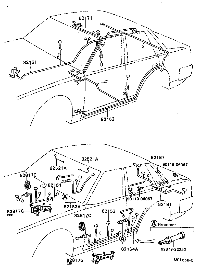 82817-22420 PROTECTOR, WIRING HARNESS, NO.1 product image