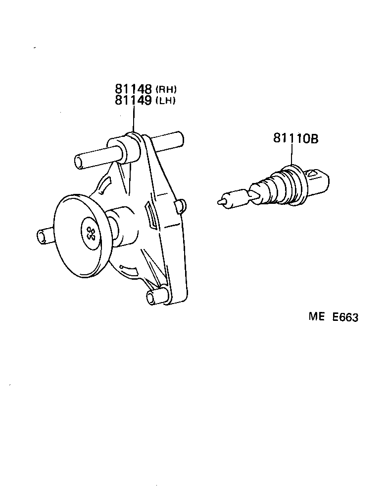 04818-32030 HEADLAMP KIT, W/O SEALED BEAM, LH product image
