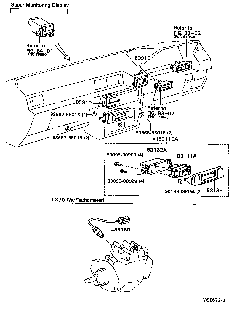83131-22430 DIAL, METER, NO.1 product image