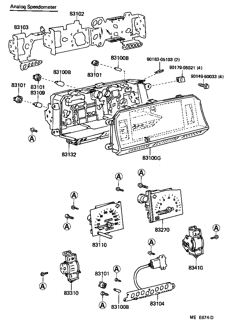 83145-2A320 DIAL, METER, NO.1 product image