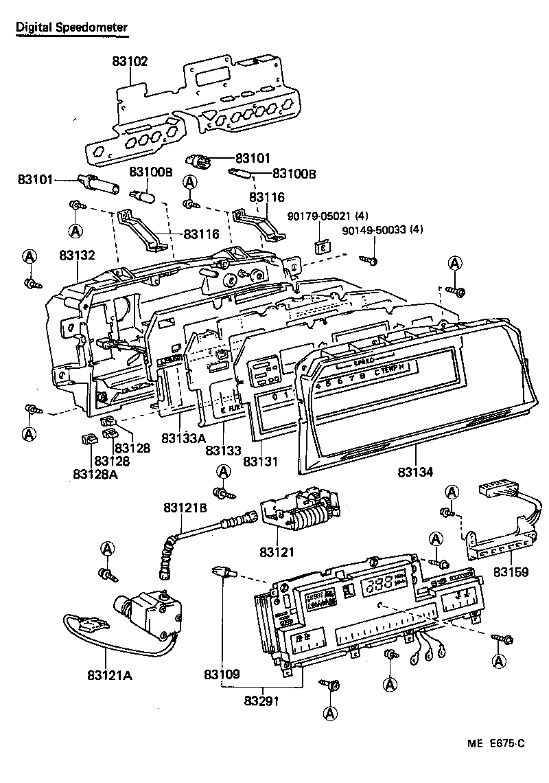 83145-2A320 DIAL, METER, NO.1 product image