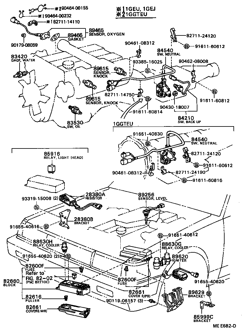 83320-80006 GAGE ASSY, FUEL SENDER product image