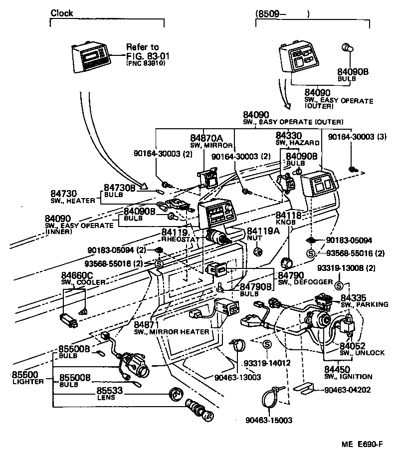 89668-22090 BRACKET, EMISSION COMPUTER, NO.2 product image