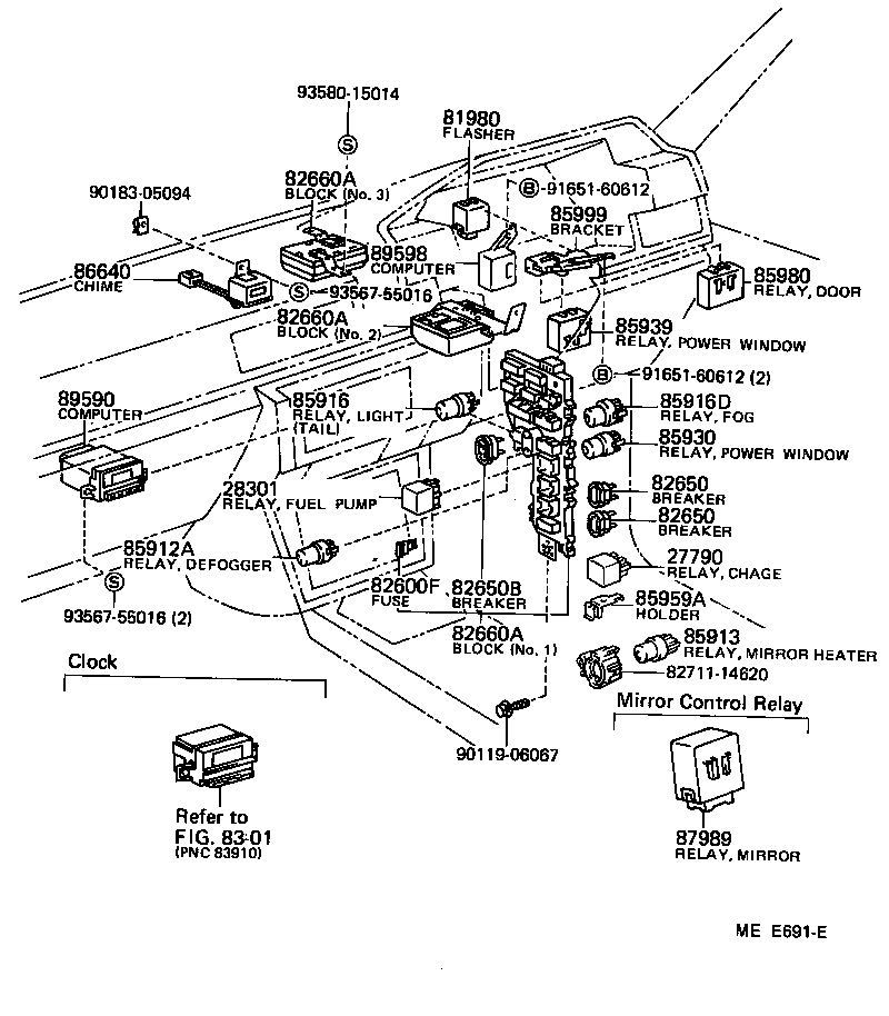 89668-22090 BRACKET, EMISSION COMPUTER, NO.2 product image