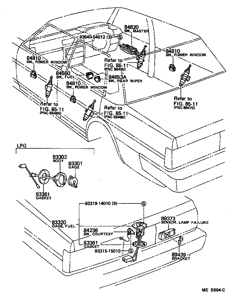 89668-22090 BRACKET, EMISSION COMPUTER, NO.2 product image