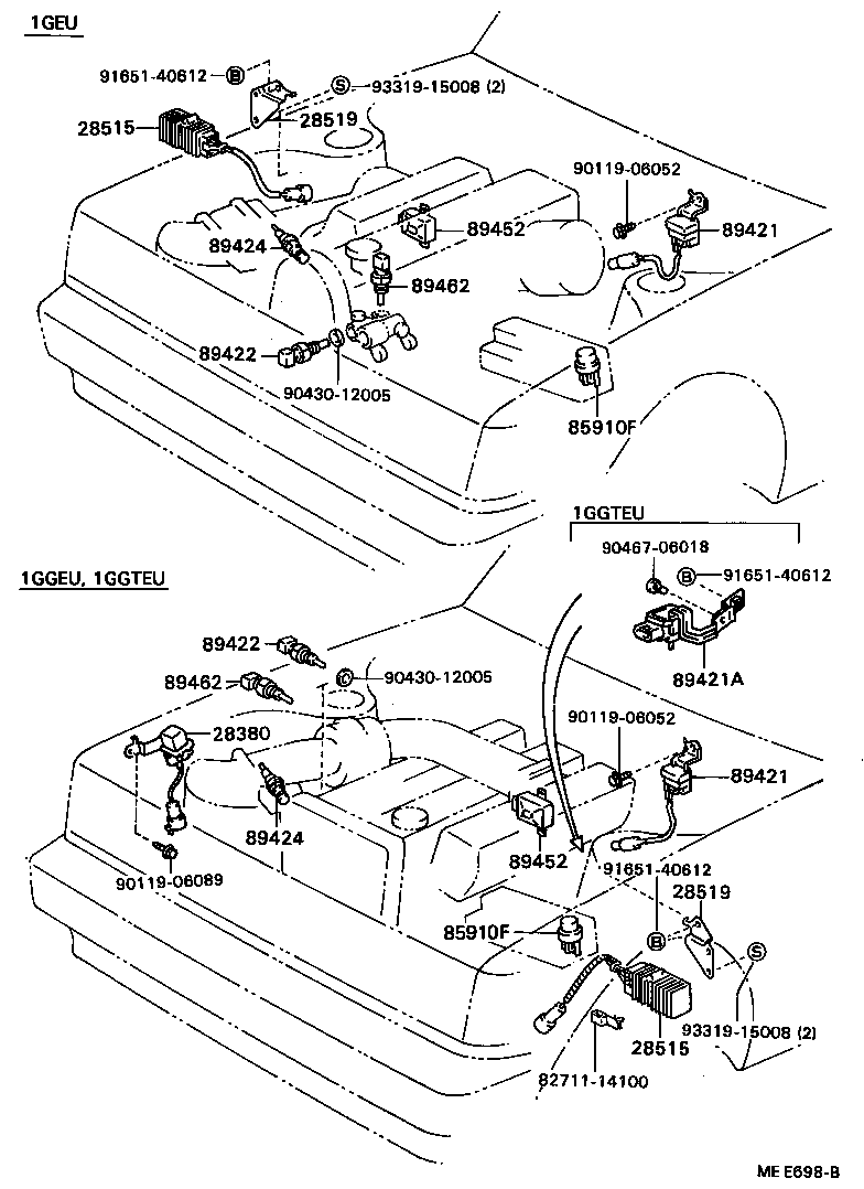 89669-22140 BRACKET, ENGINE CONTROL COMPUTER, NO.3 product image