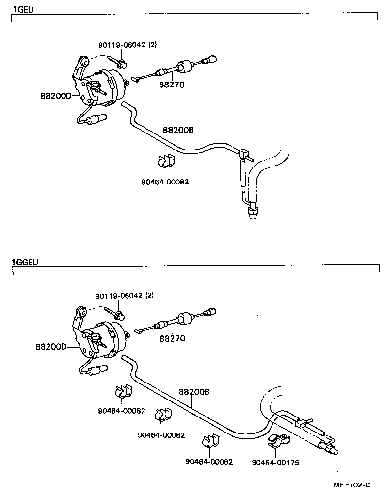 88283-22010 HOSE, CRUISE CONTROL VACUUM product image