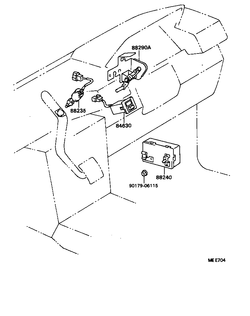 88283-22010 HOSE, CRUISE CONTROL VACUUM product image