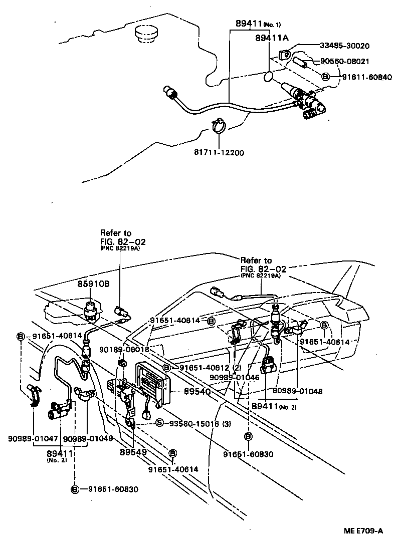89549-22010 BRACKET, SKID CONTROL COMPUTER product image