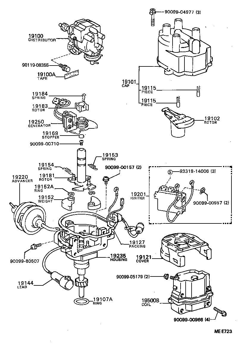 19144-15160 LEAD, DISTRIBUTOR BREAKER product image