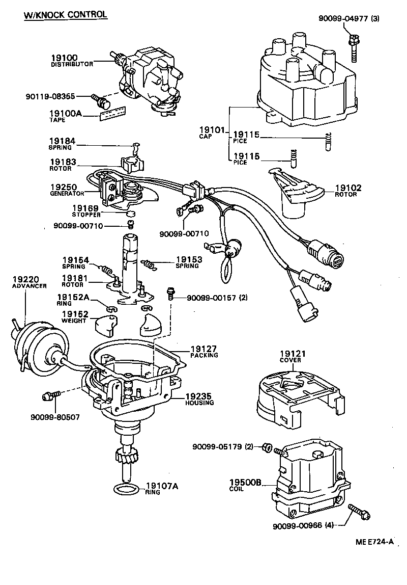 19144-15160 LEAD, DISTRIBUTOR BREAKER product image